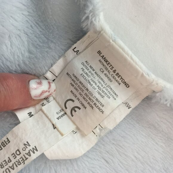 Blankets & Beyond Blue Elephant Lovey Star Print Baby Security Blanket - Picture 6 of 7